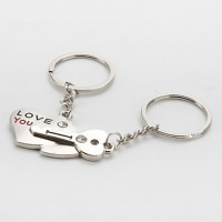 llavero corazon + llave