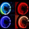 Movimiento intermitente activado multicolores Luces LED de ruedas para bicicletas