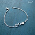 Pulsera infinito + corazon